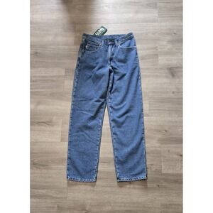 Vtg LL Bean Men's Green Fleece Lined Double L Classic Fit Jeans 32X32 NWT